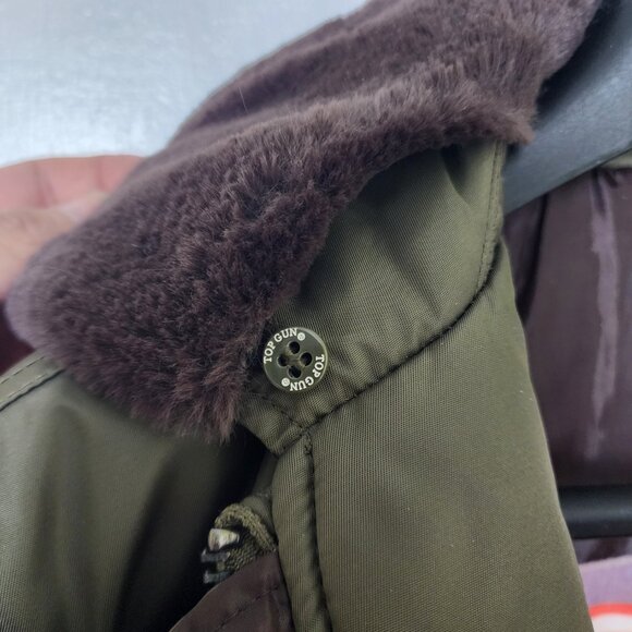 Top Gun B-15 Men's Flight Bomber Jacket with Patches Size Small - Picture 8 of 10